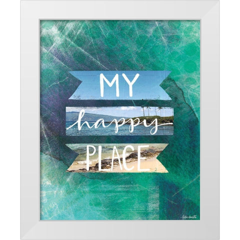 My Happy Place II White Modern Wood Framed Art Print by Doucette, Katie
