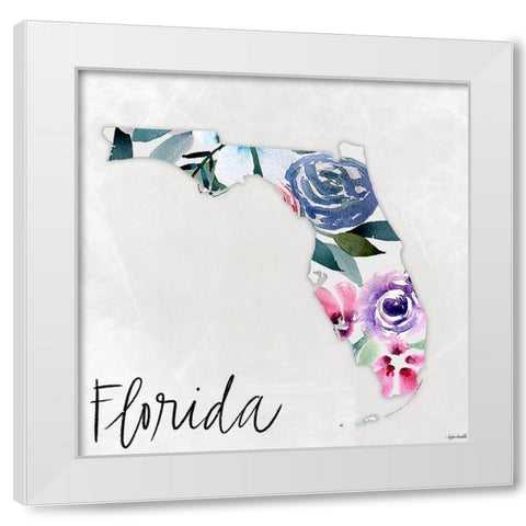 Florida White Modern Wood Framed Art Print by Doucette, Katie