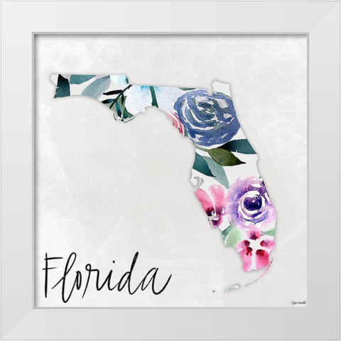 Florida White Modern Wood Framed Art Print by Doucette, Katie