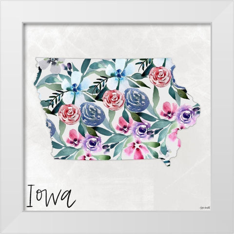 Iowa White Modern Wood Framed Art Print by Doucette, Katie