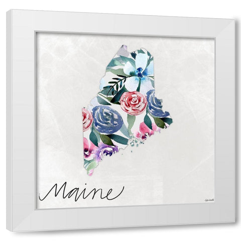 Maine White Modern Wood Framed Art Print by Doucette, Katie