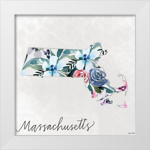 Massachusetts White Modern Wood Framed Art Print by Doucette, Katie
