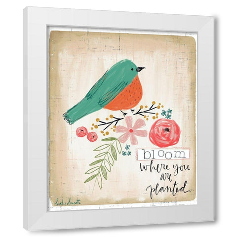 Planted White Modern Wood Framed Art Print by Doucette, Katie