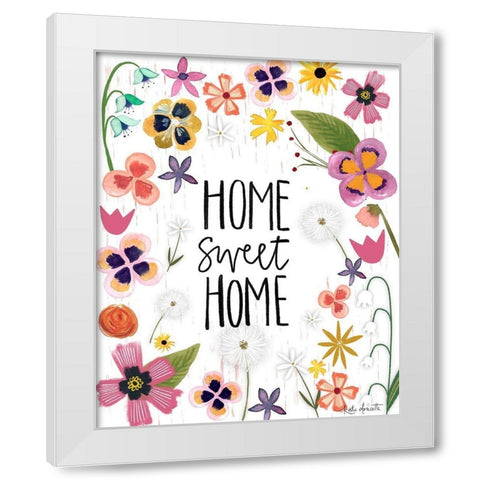 Home Sweet Home White Modern Wood Framed Art Print by Doucette, Katie