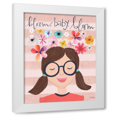 Bloom Baby Bloom White Modern Wood Framed Art Print by Doucette, Katie