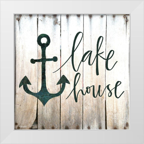 Lake House White Modern Wood Framed Art Print by Doucette, Katie