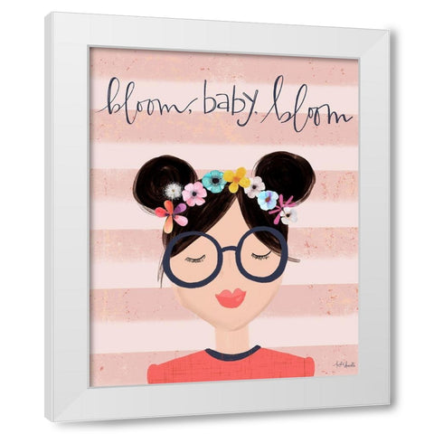 Bloom Baby Bloom White Modern Wood Framed Art Print by Doucette, Katie