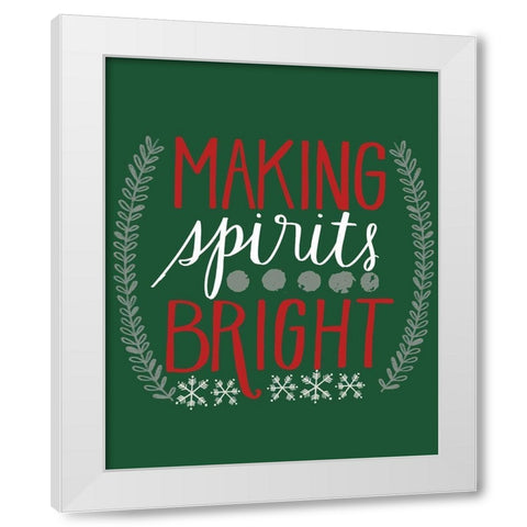 Bright Spirits White Modern Wood Framed Art Print by Doucette, Katie