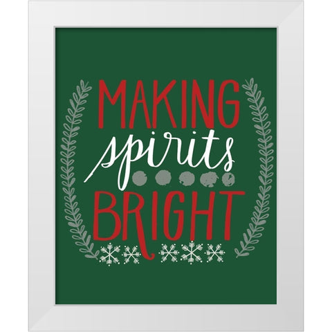 Bright Spirits White Modern Wood Framed Art Print by Doucette, Katie