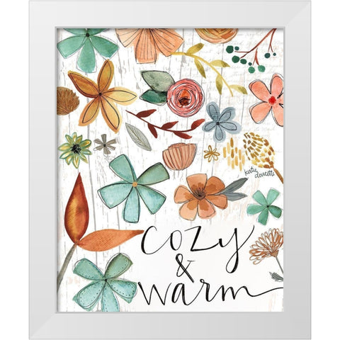 Cozy and Warm White Modern Wood Framed Art Print by Doucette, Katie