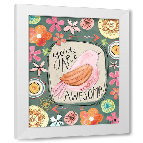 Awesome White Modern Wood Framed Art Print by Doucette, Katie