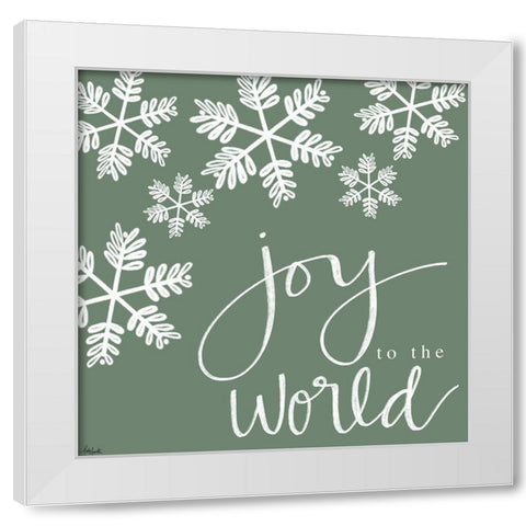 Joy to the World White Modern Wood Framed Art Print by Doucette, Katie