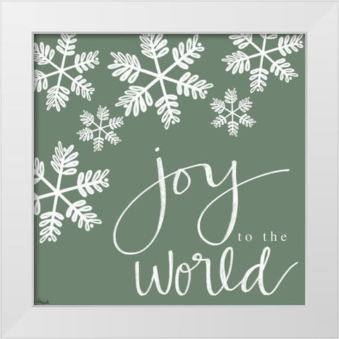 Joy to the World White Modern Wood Framed Art Print by Doucette, Katie