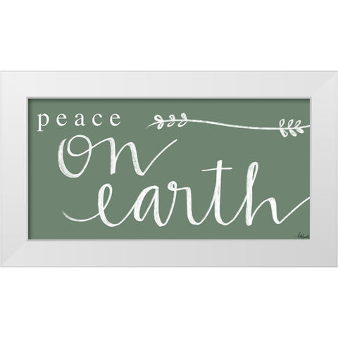 Peace on Earth White Modern Wood Framed Art Print by Doucette, Katie
