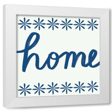 Home White Modern Wood Framed Art Print by Doucette, Katie