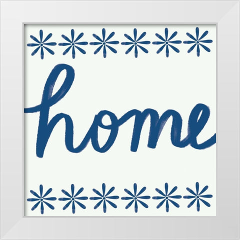 Home White Modern Wood Framed Art Print by Doucette, Katie