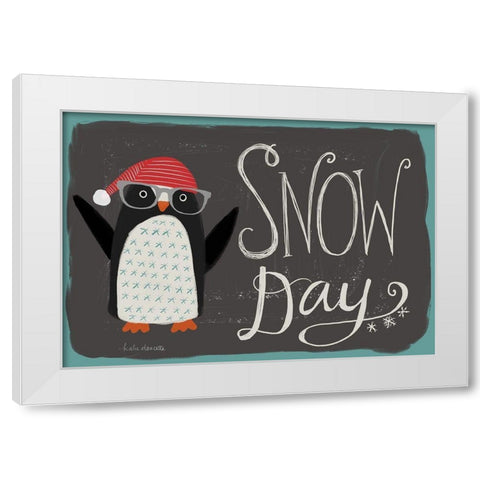 Snow Day White Modern Wood Framed Art Print by Doucette, Katie