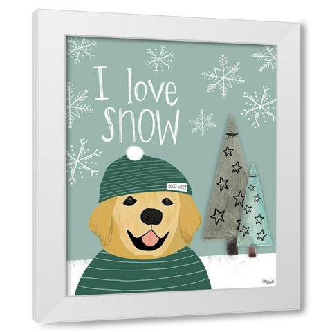 I Love Snow White Modern Wood Framed Art Print by Doucette, Katie