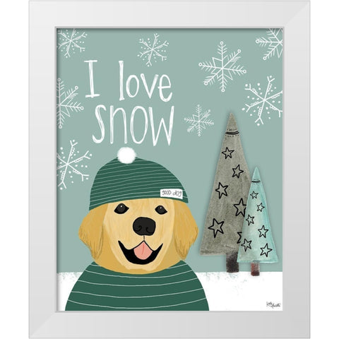 I Love Snow White Modern Wood Framed Art Print by Doucette, Katie