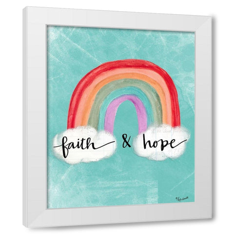 Faith and Hope White Modern Wood Framed Art Print by Doucette, Katie