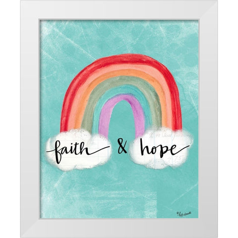 Faith and Hope White Modern Wood Framed Art Print by Doucette, Katie