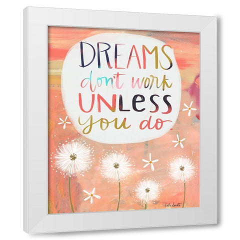 Dreams White Modern Wood Framed Art Print by Doucette, Katie
