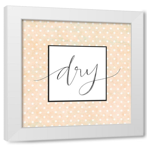 Dry White Modern Wood Framed Art Print by Doucette, Katie