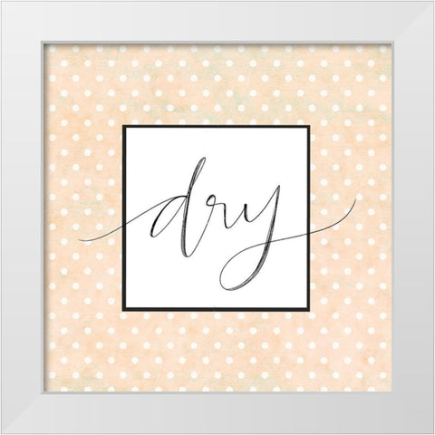 Dry White Modern Wood Framed Art Print by Doucette, Katie