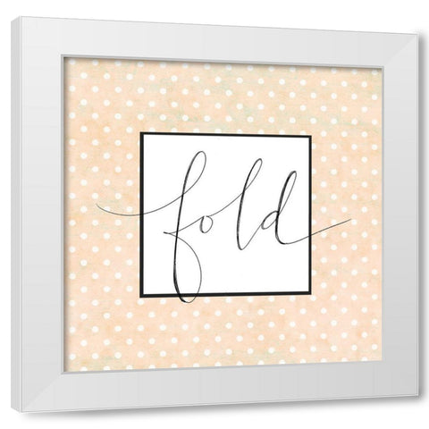 Fold White Modern Wood Framed Art Print by Doucette, Katie