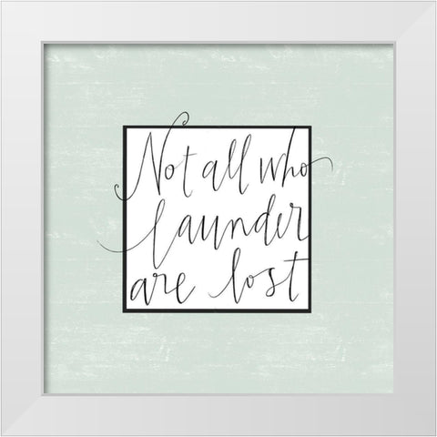 All Who Launder White Modern Wood Framed Art Print by Doucette, Katie
