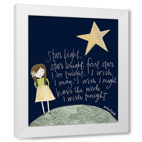 Star Light White Modern Wood Framed Art Print by Doucette, Katie