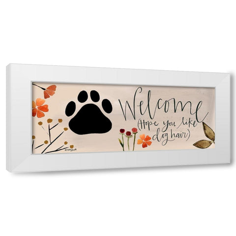 Welcome Hope White Modern Wood Framed Art Print by Doucette, Katie