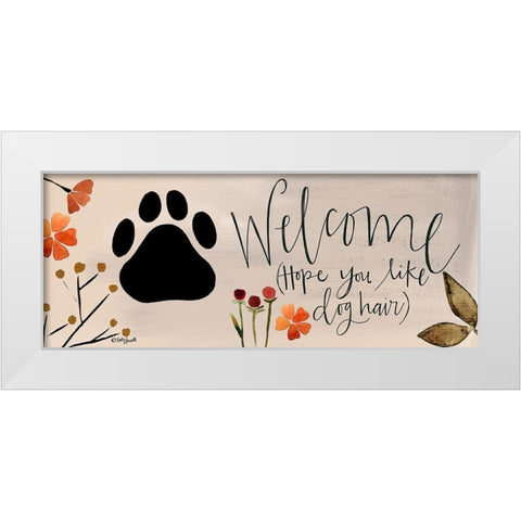 Welcome Hope White Modern Wood Framed Art Print by Doucette, Katie