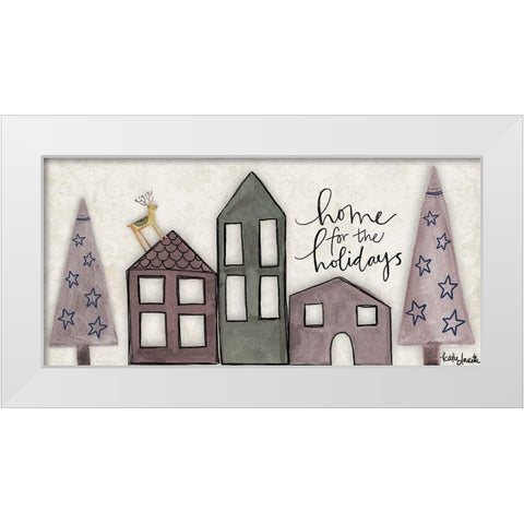 Home for the Holidays White Modern Wood Framed Art Print by Doucette, Katie