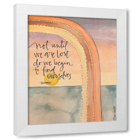 Find Ourselves White Modern Wood Framed Art Print by Doucette, Katie