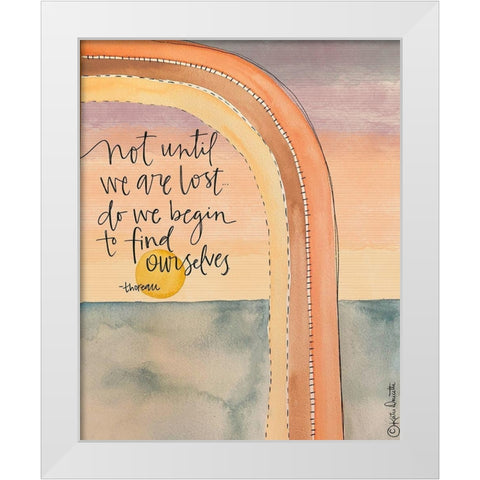 Find Ourselves White Modern Wood Framed Art Print by Doucette, Katie