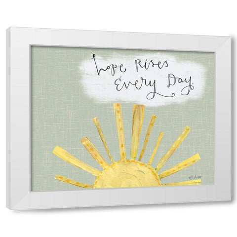 Hope Rises White Modern Wood Framed Art Print by Doucette, Katie
