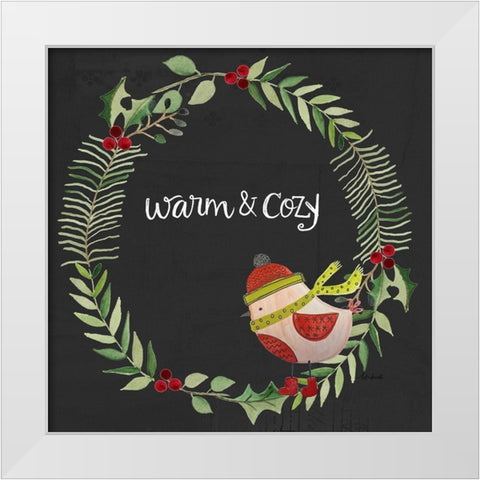 Warm and Cozy White Modern Wood Framed Art Print by Doucette, Katie