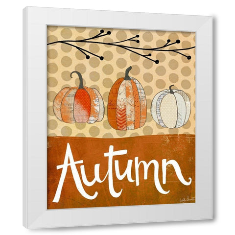 Autumn White Modern Wood Framed Art Print by Doucette, Katie