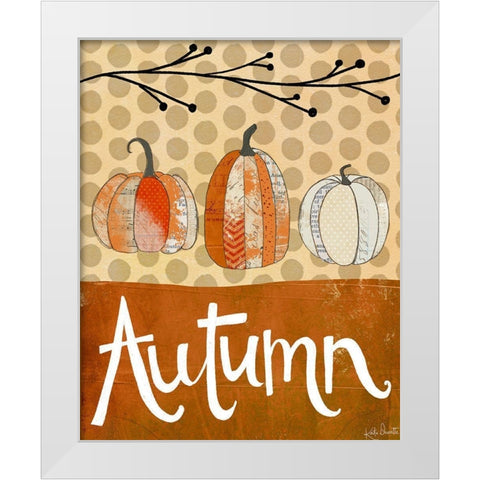 Autumn White Modern Wood Framed Art Print by Doucette, Katie