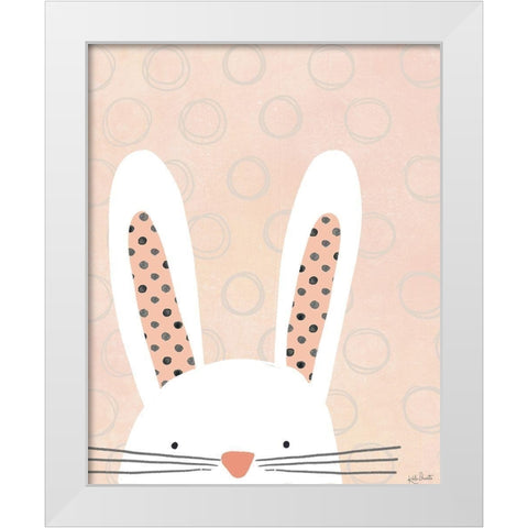 Bunny White Modern Wood Framed Art Print by Doucette, Katie