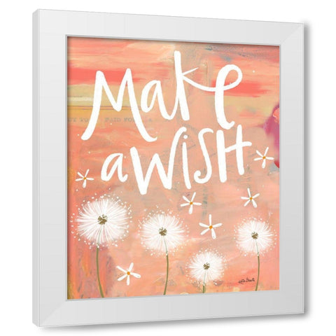 Make a Wish White Modern Wood Framed Art Print by Doucette, Katie