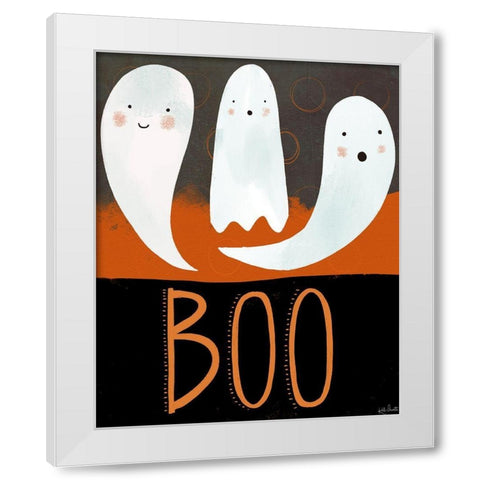Boo White Modern Wood Framed Art Print by Doucette, Katie