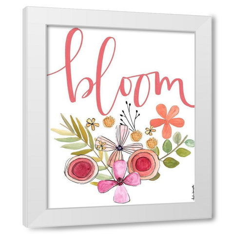 Bloom White Modern Wood Framed Art Print by Doucette, Katie