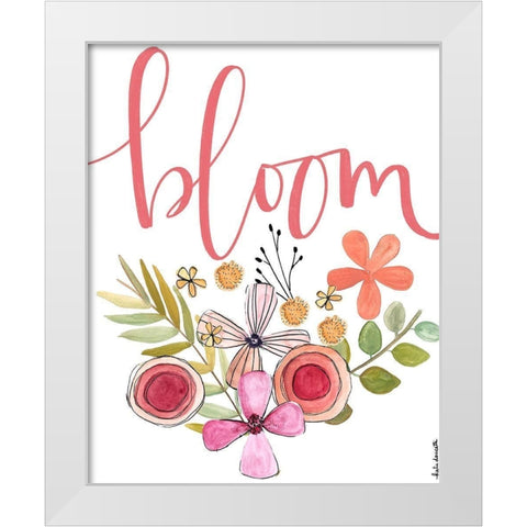 Bloom White Modern Wood Framed Art Print by Doucette, Katie