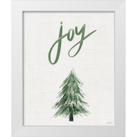 Joy   White Modern Wood Framed Art Print by Doucette, Katie