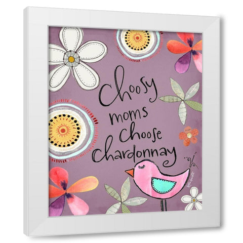 Choosy Moms White Modern Wood Framed Art Print by Doucette, Katie