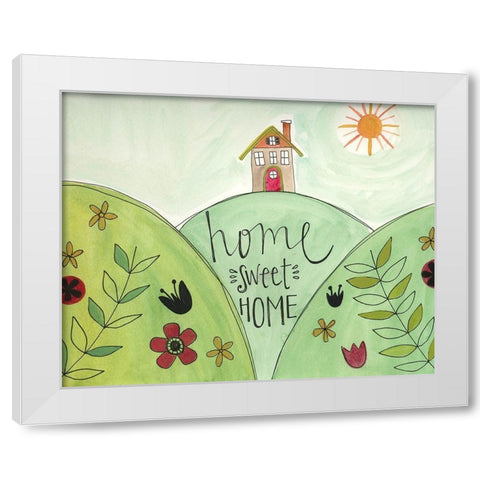 Home Sweet Home White Modern Wood Framed Art Print by Doucette, Katie