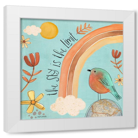 Sky is the Limit White Modern Wood Framed Art Print by Doucette, Katie