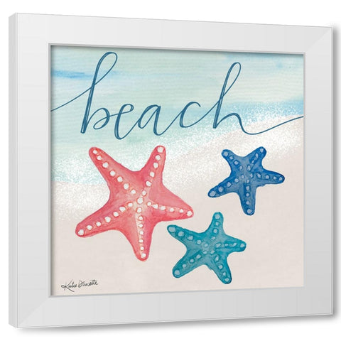 Beach White Modern Wood Framed Art Print by Doucette, Katie